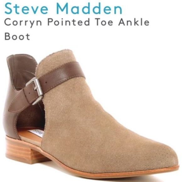 NWT Steve Madden Women's Corryn Ankle Bootie Suede/Leather Size 10M - Picture 12 of 12